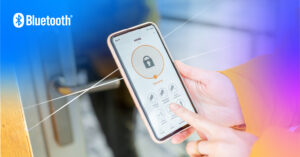 Control your home security effortlessly with this smart lock app on your smartphone.